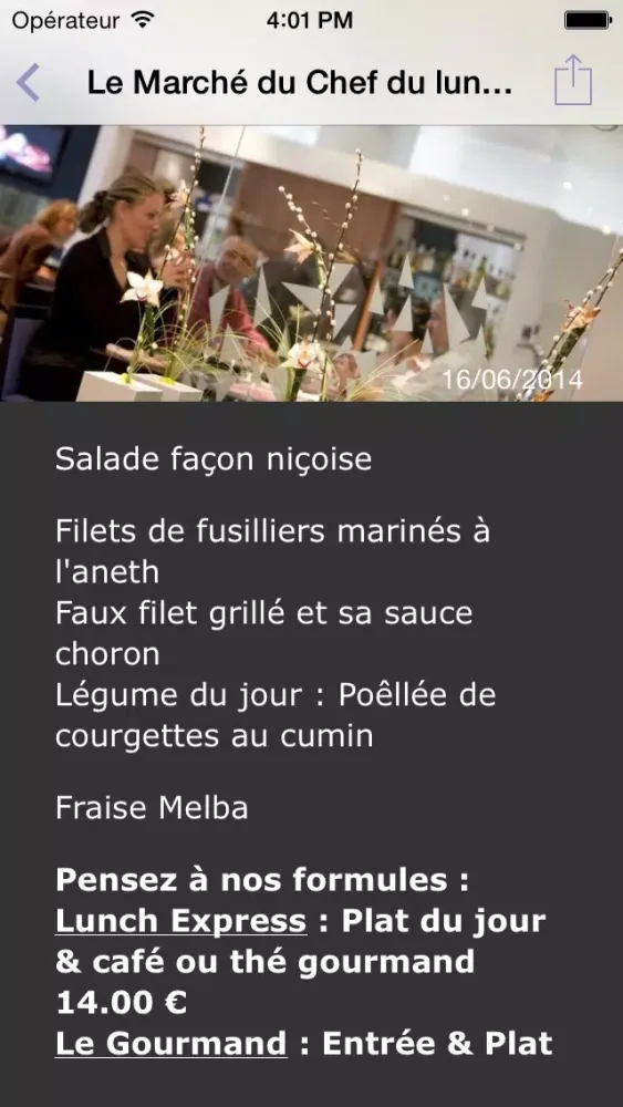 Capturas de pantalla de Novotel Café – Poitiers – Site du Futuroscope