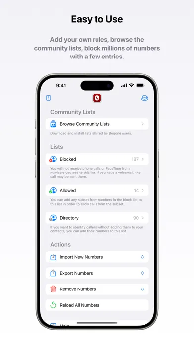 Begone: Spam Call Blocker Screenshots