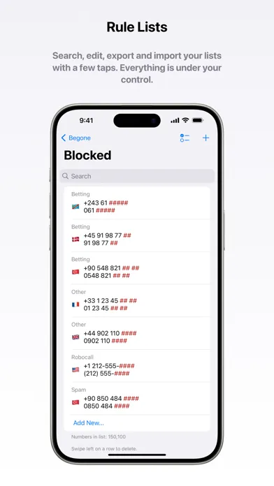 Begone: Spam Call Blocker Screenshots