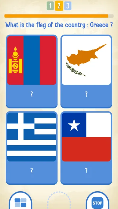 Captures d'écran de GeoKing, geography trivia