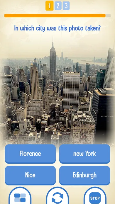 Captures d'écran de GeoKing, geography trivia