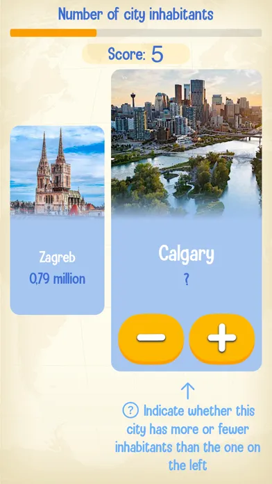 Captures d'écran de GeoKing, geography trivia