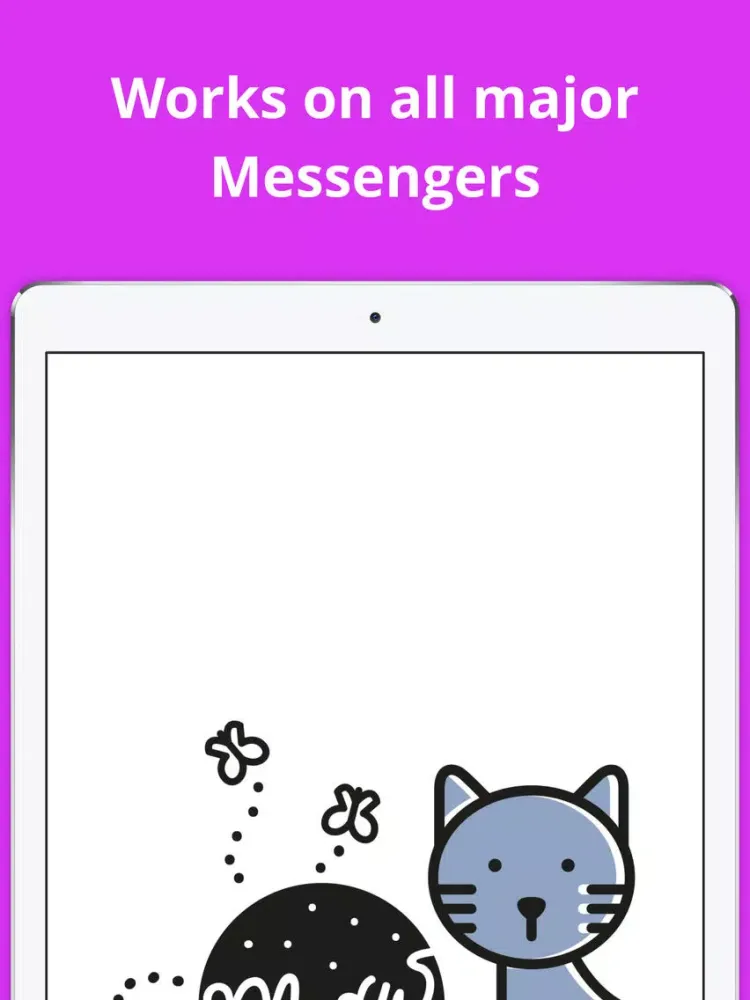 ภาพหน้าจอของ Catmoji 2017 - Cat Emojis & Stickers Keyboard iPad 