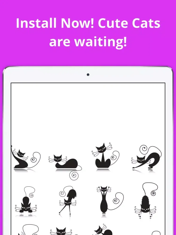 ภาพหน้าจอของ Catmoji 2017 - Cat Emojis & Stickers Keyboard iPad 