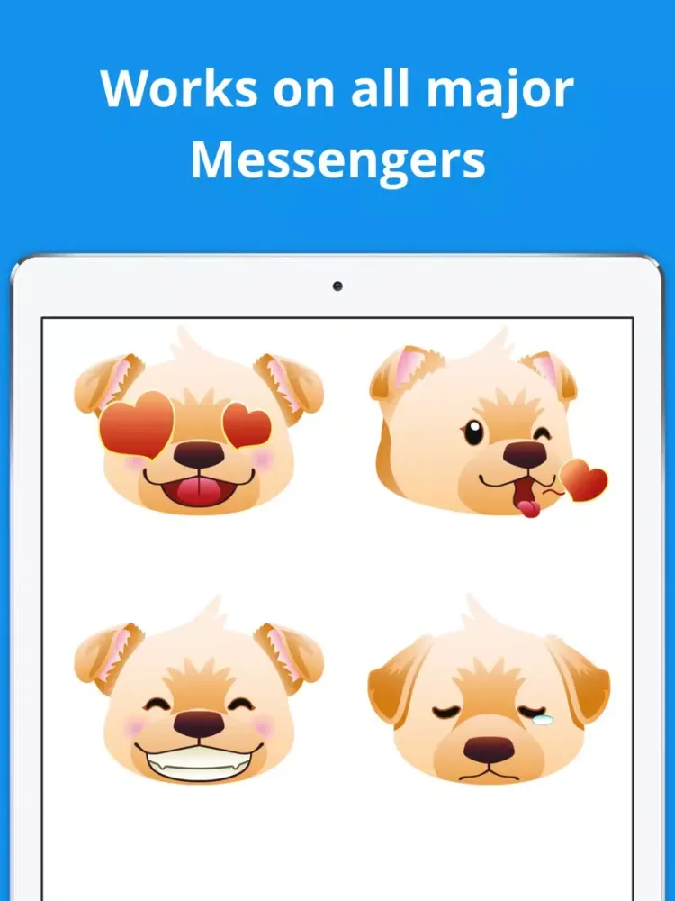 Labramojis - Labrador Retriever Emoji & Stickers! iPad 应用截图