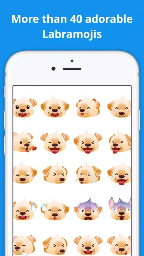 Labramojis - Labrador Retriever Emoji & Stickers!应用截图