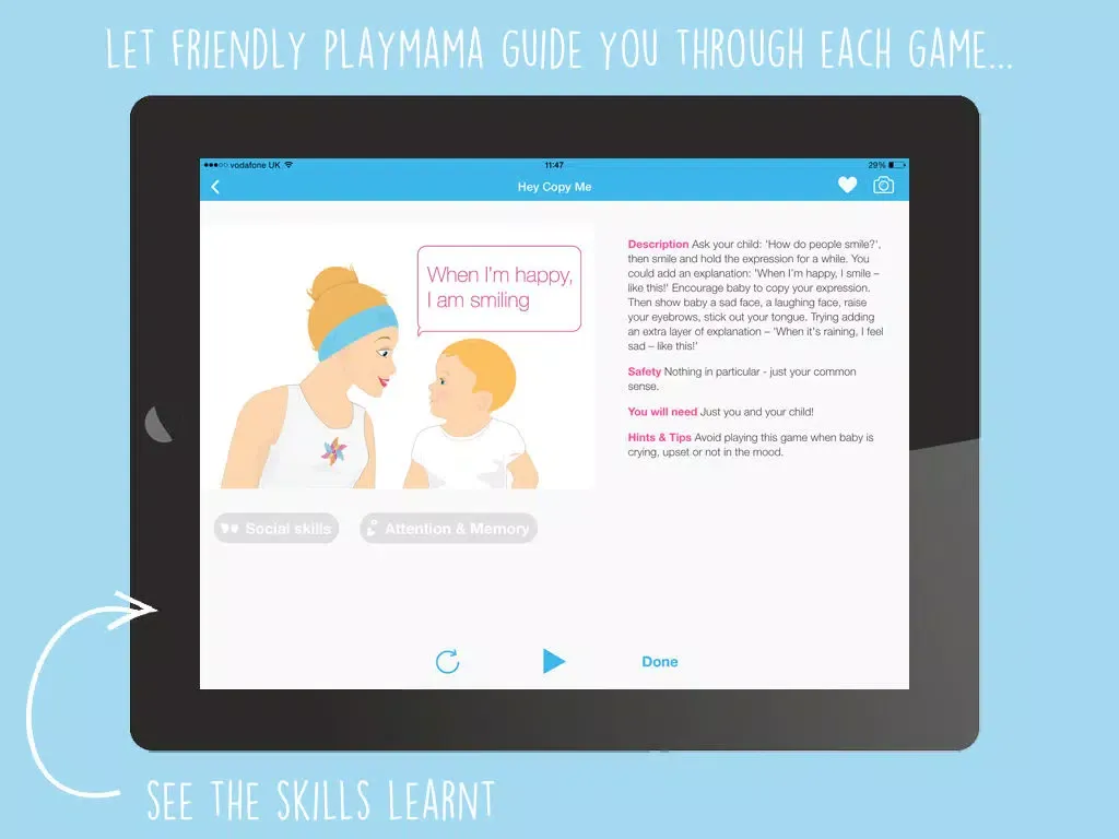 PlayMama 1-2 year olds LITE – child learning game ideas for early development iPad  স্ক্রিনশট