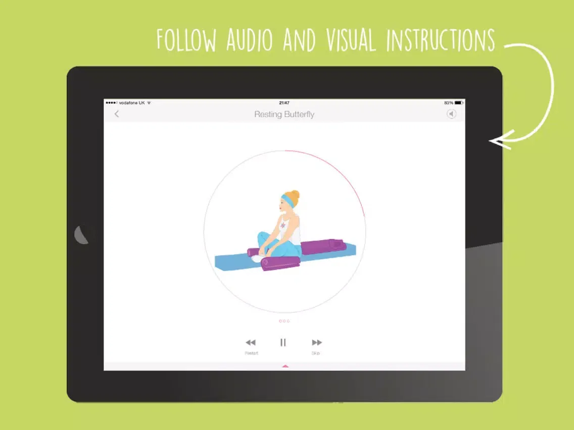 Zrzuty ekranu WellMama Lite Postnatal Yoga iPad 