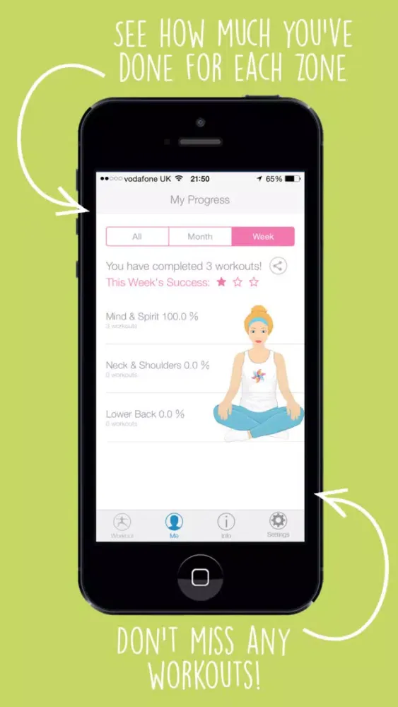Zrzuty ekranu WellMama Lite Postnatal Yoga