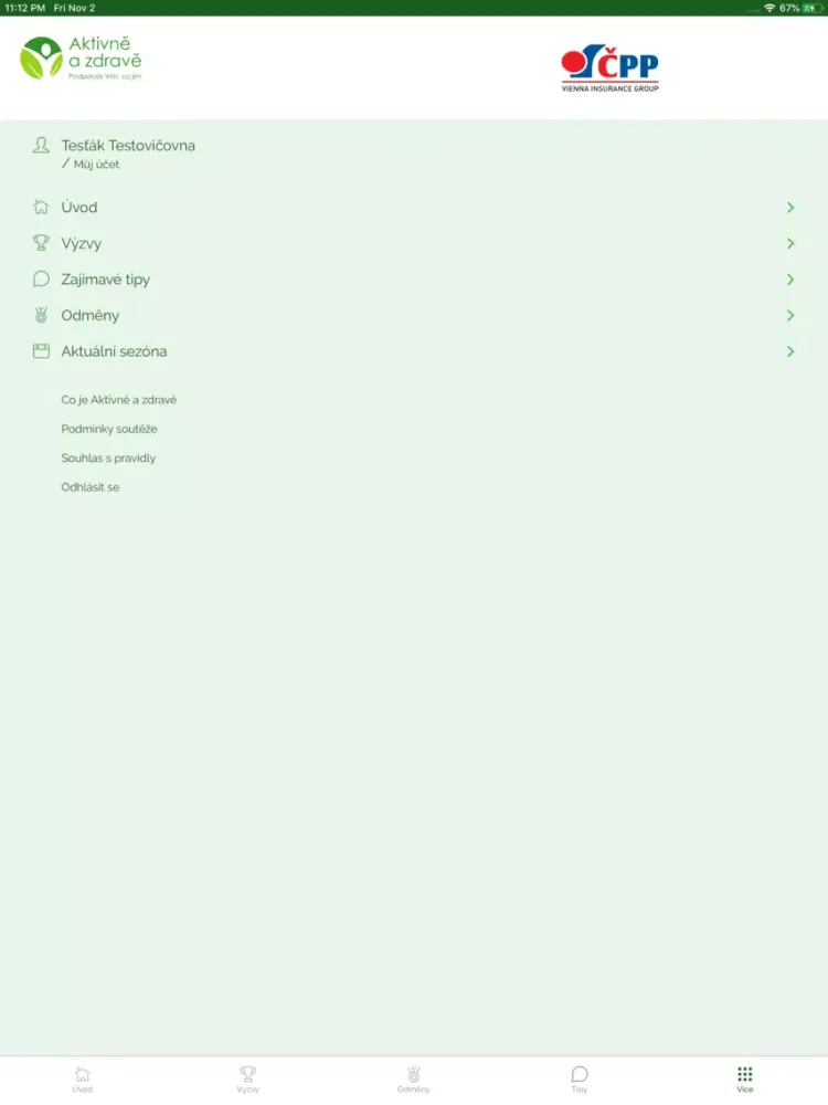 Aktivně a zdravě iPad  سکرین شاٹس