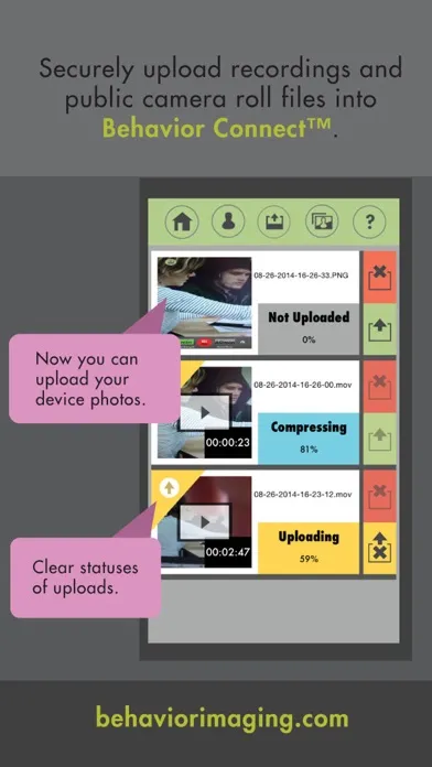 ภาพหน้าจอของ Behavior Capture