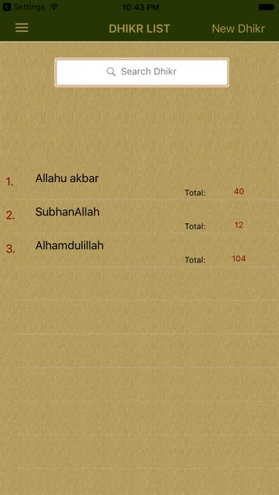 Ảnh chụp màn hình của Dhikr Counter - Qibla Finder