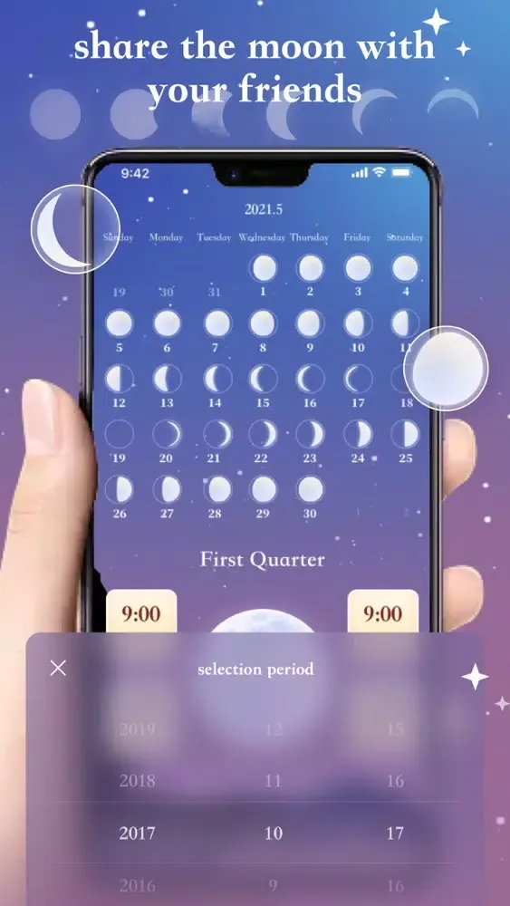 ภาพหน้าจอของ Pro Moon Phase-Moon Calendar