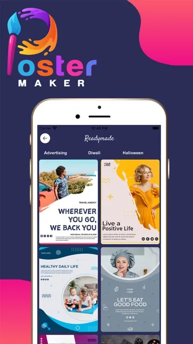 Poster Maker Template Maker سکرین شاٹس