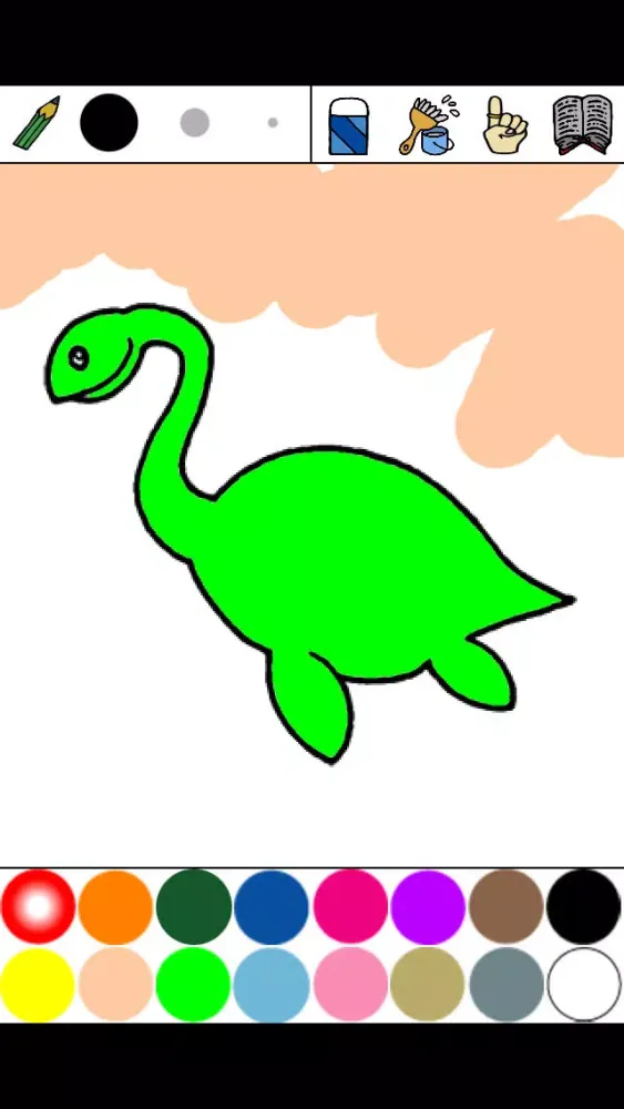 Скриншоты Dino Coloring for Kids Lite : iPhone edition