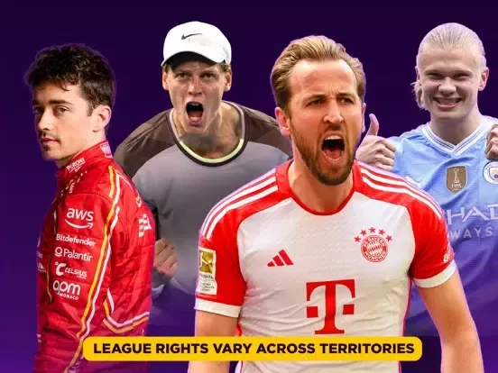 Capturas de pantalla de beIN SPORTS CONNECT APAC iPad 