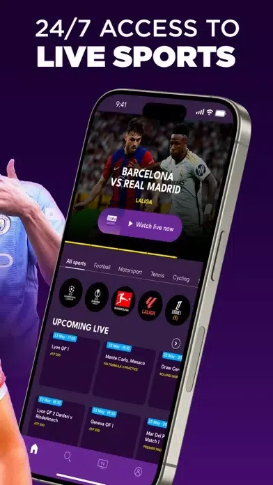 Capturas de pantalla de beIN SPORTS CONNECT APAC