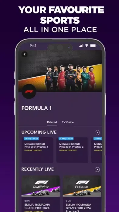Capturas de pantalla de beIN SPORTS CONNECT APAC