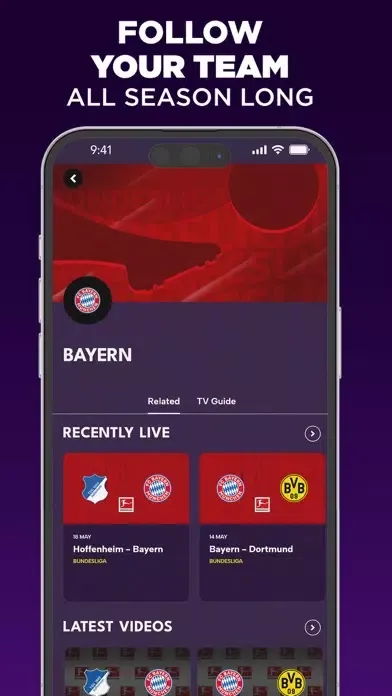 Capturas de pantalla de beIN SPORTS CONNECT APAC