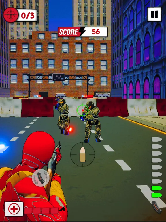 Superhero Run Robot Invasion iPad 应用截图