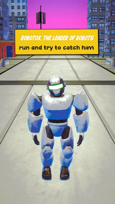 Superhero Run Robot Invasion应用截图