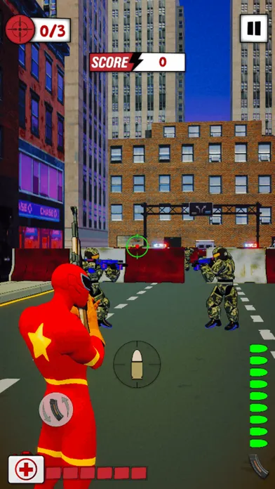 Superhero Run Robot Invasion应用截图