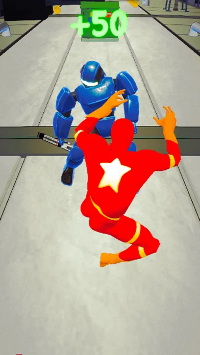 Superhero Run Robot Invasion应用截图