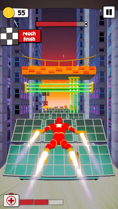 Superhero Run Robot Invasion应用截图