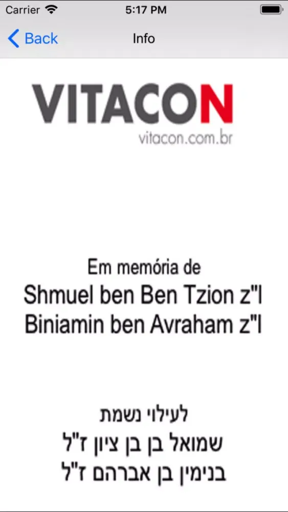 Capturas de pantalla de Hayom Yom em português