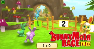 ภาพหน้าจอของ Bunny Math Race FREE