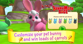ภาพหน้าจอของ Bunny Math Race FREE
