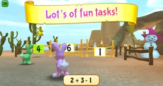 ภาพหน้าจอของ Bunny Math Race FREE