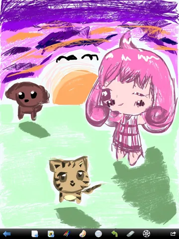 Kids Paint Joy －Magic Brushes and Colors iPad  Screenshots