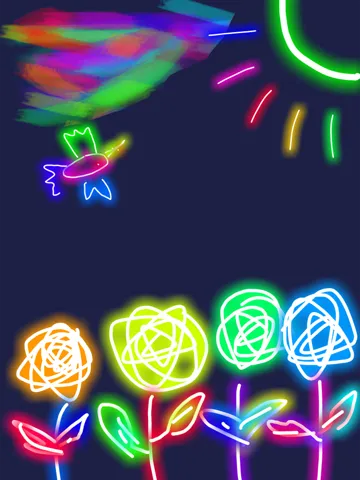 Kids Paint Joy －Magic Brushes and Colors iPad  Screenshots