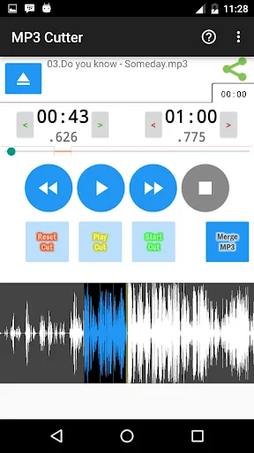 Скриншоты MP3 Cutter