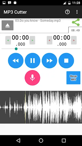 Скриншоты MP3 Cutter