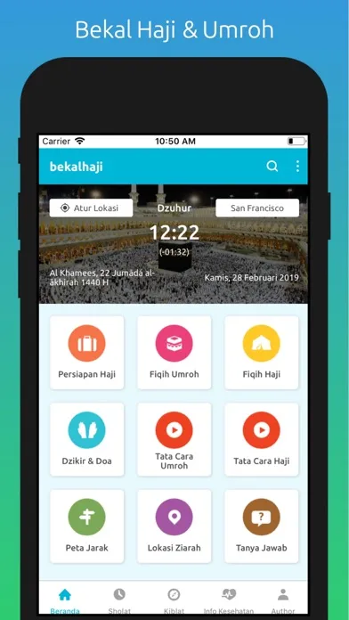 Tangkapan skrin Bekal Haji & Umroh