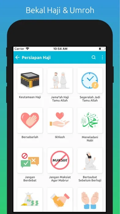 Tangkapan skrin Bekal Haji & Umroh