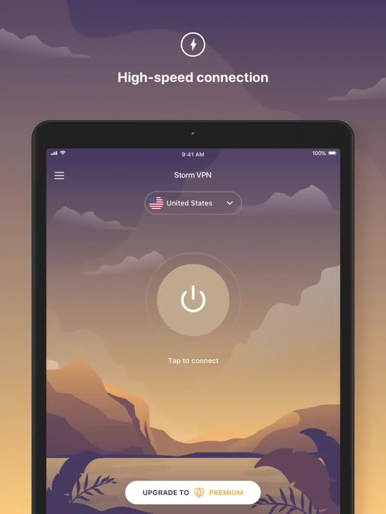 ภาพหน้าจอของ Storm VPN - Safe and Secure iPad 