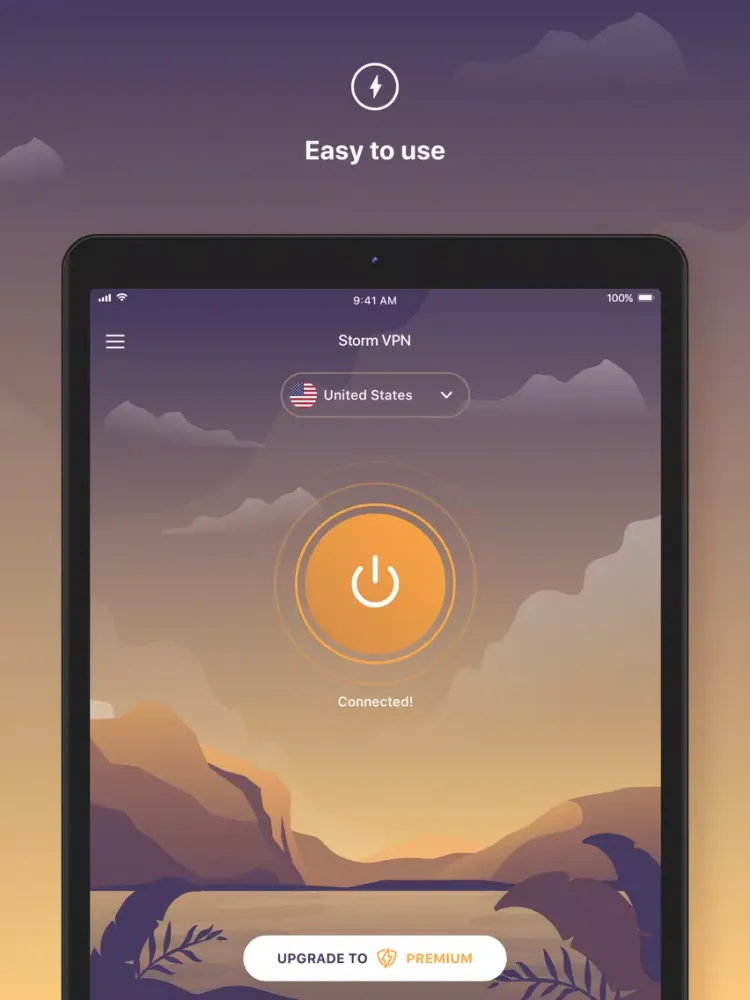 ภาพหน้าจอของ Storm VPN - Safe and Secure iPad 