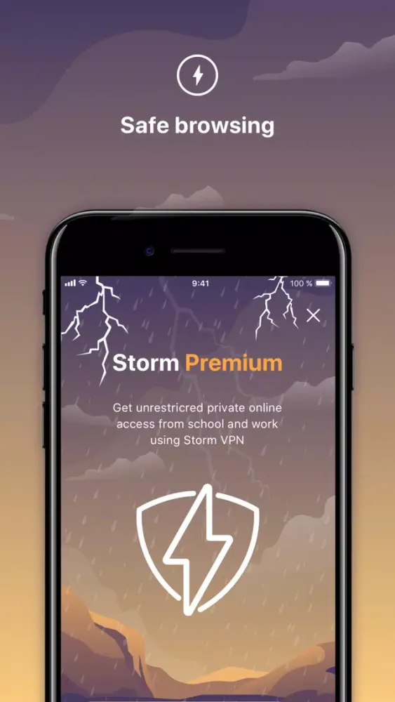 ภาพหน้าจอของ Storm VPN - Safe and Secure