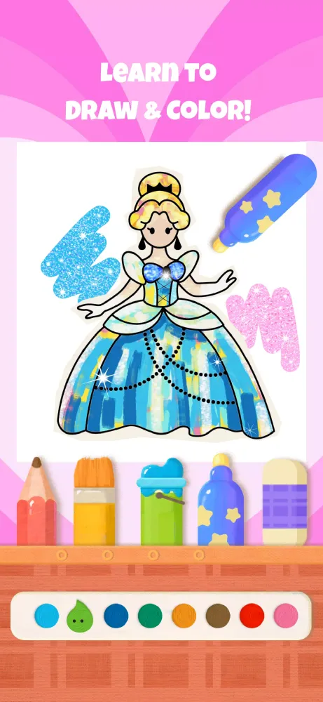 bekids Princess Coloring Book Screenshots