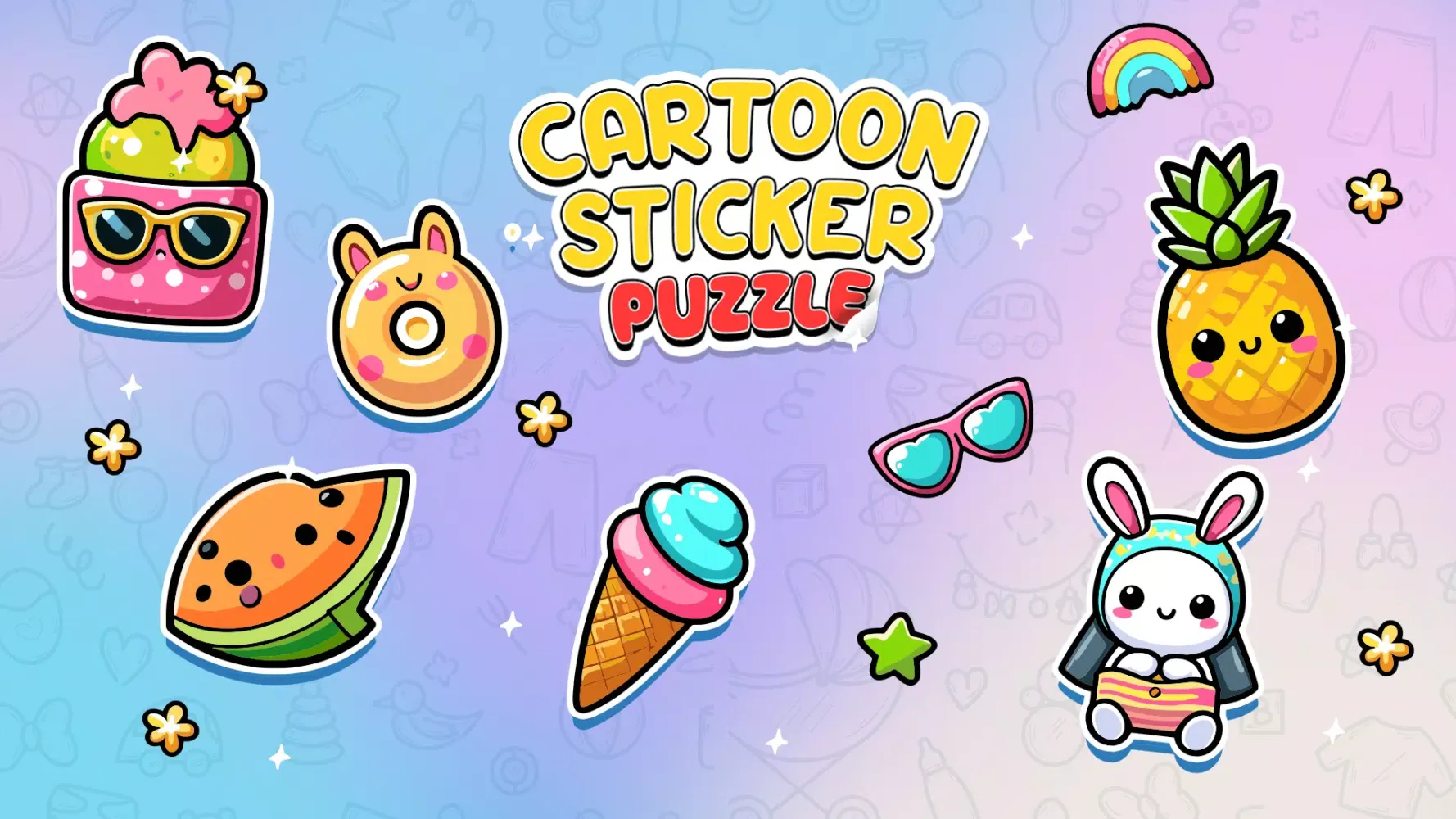 Скриншоты Cartoon Sticker Book - IQ Game