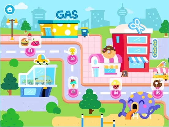 Capturas de pantalla de Gogo Food vs Dinos iPad 