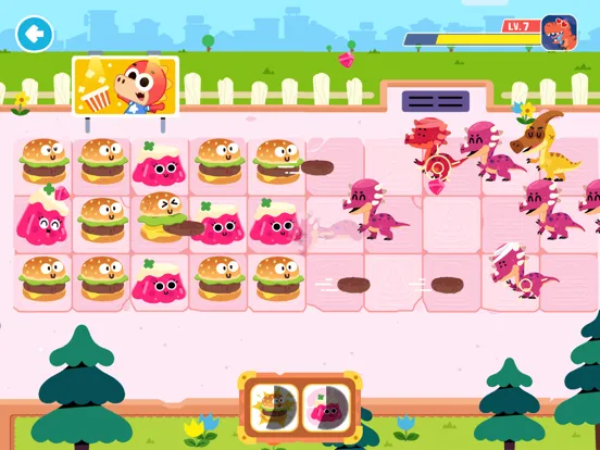 Capturas de pantalla de Gogo Food vs Dinos iPad 