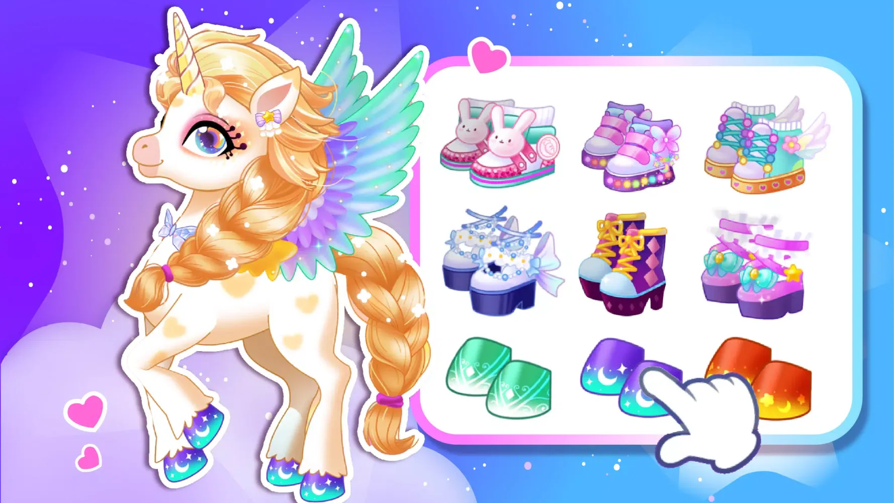 Capturas de tela do Unicorn Dress up