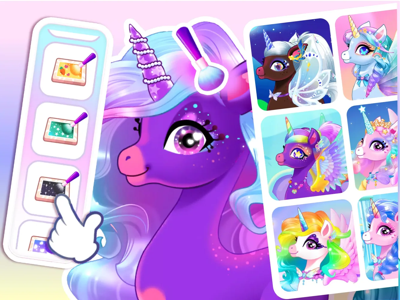 Capturas de tela do Unicorn Dress up