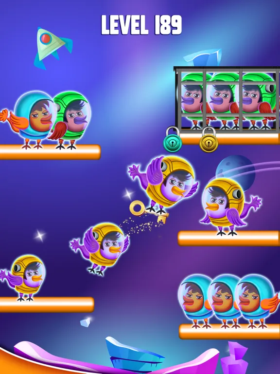 Space Bird Sort - Bird Games iPad  Screenshots