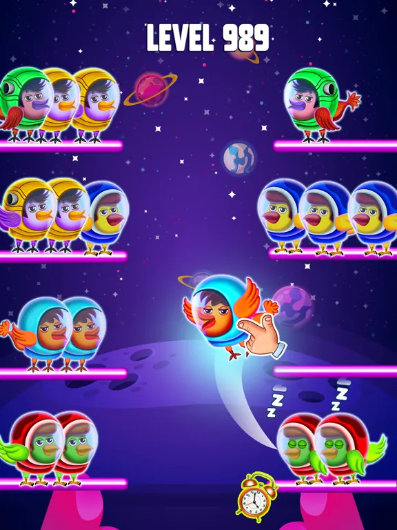 Space Bird Sort - Bird Games iPad  Screenshots