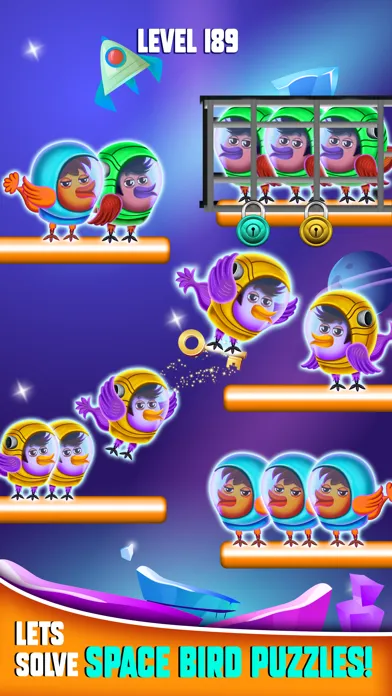 Space Bird Sort - Bird Games Screenshots